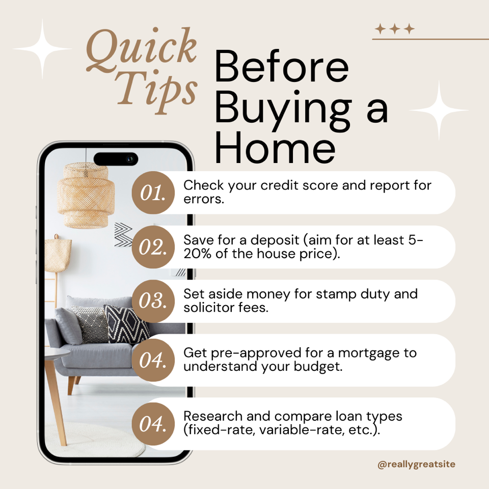 Quick Tips Before Buying a Home Post
