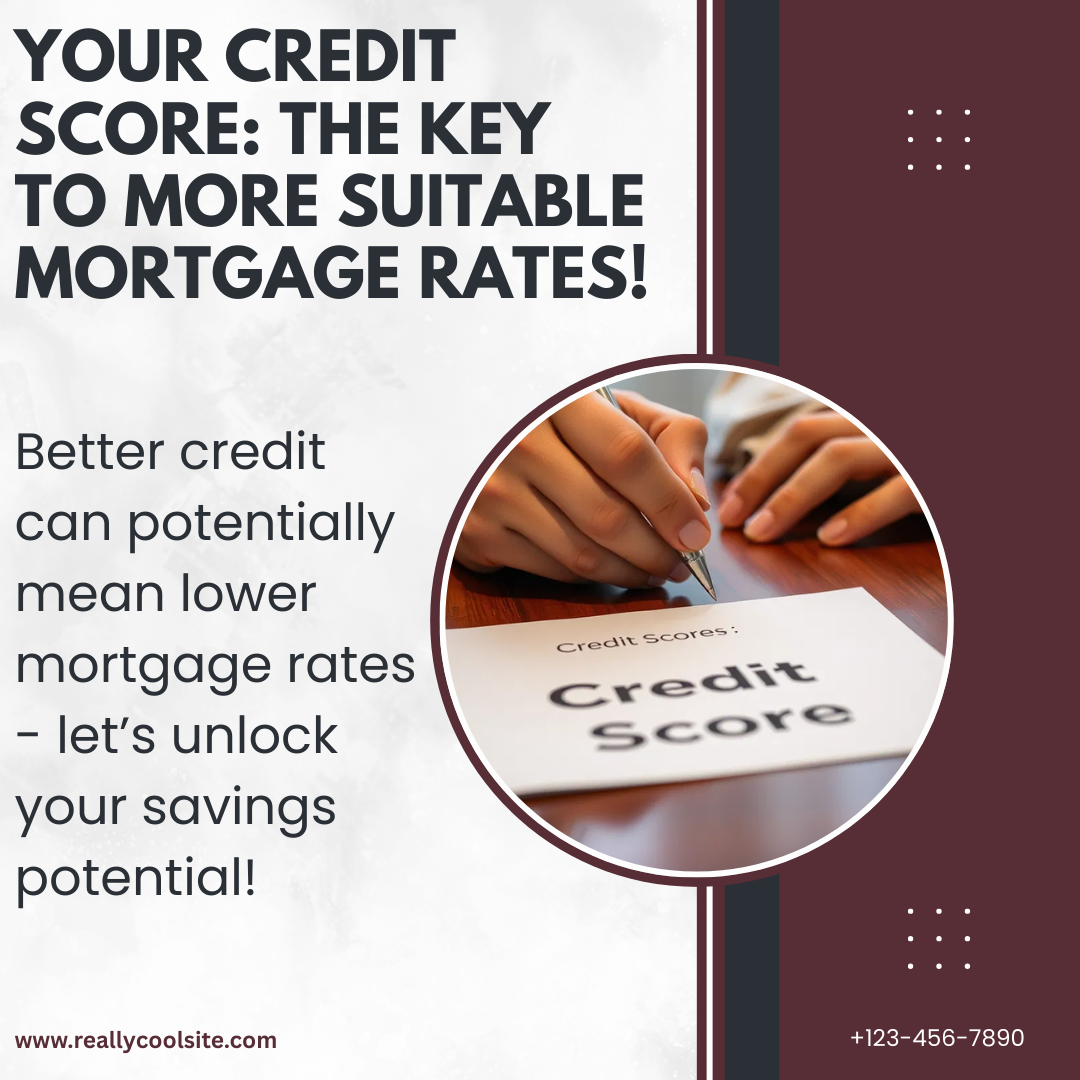 Your Credit Score: For Better Mortgage Rates!